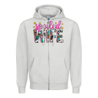 Dove Grey spoiled wife Zipper Hoodie - texasbilliewilder