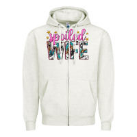 Oatmeal Heather spoiled wife Zipper Hoodie - texasbilliewilder