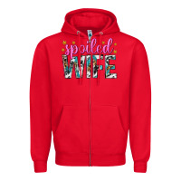 Red spoiled wife Zipper Hoodie - texasbilliewilder