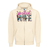 Sandshell spoiled wife Zipper Hoodie - texasbilliewilder