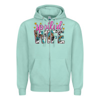 Seafoam spoiled wife Zipper Hoodie - texasbilliewilder