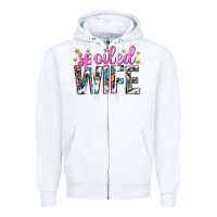 White spoiled wife Zipper Hoodie - texasbilliewilder