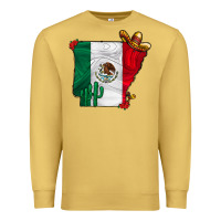 Antique Gold mexica oklahama Premium Sweatshirt - CowhideDigitalArt