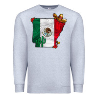 Heather Grey mexica oklahama Premium Sweatshirt - CowhideDigitalArt