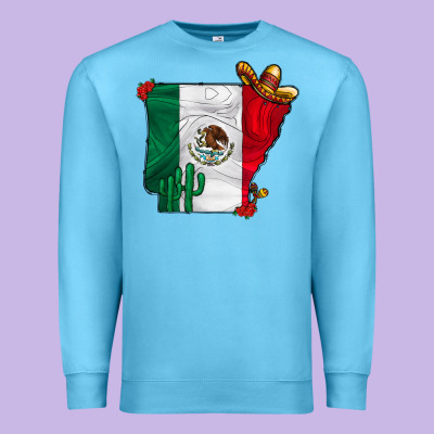 Mexica Oklahama Premium Sweatshirt Designed By Cowhidedigitalart