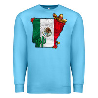 Ocean Blue mexica oklahama Premium Sweatshirt - CowhideDigitalArt