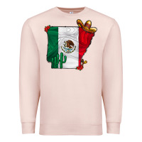 Pale Pink mexica oklahama Premium Sweatshirt - CowhideDigitalArt