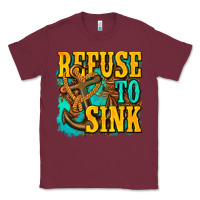 Burgundy refuse to sink western Classic Tee - texasbilliewilder