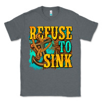 Charcoal Heather refuse to sink western Classic Tee - texasbilliewilder