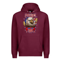Burgundy freedom born free tour 1776 Premium Hoodie - NancyCooperArtShop