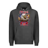 Charcoal Heather freedom born free tour 1776 Premium Hoodie - NancyCooperArtShop
