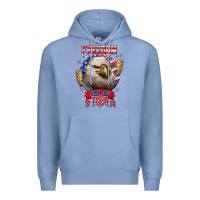 Colony Blue freedom born free tour 1776 Premium Hoodie - NancyCooperArtShop
