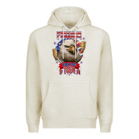 Oatmeal Heather freedom born free tour 1776 Premium Hoodie - NancyCooperArtShop