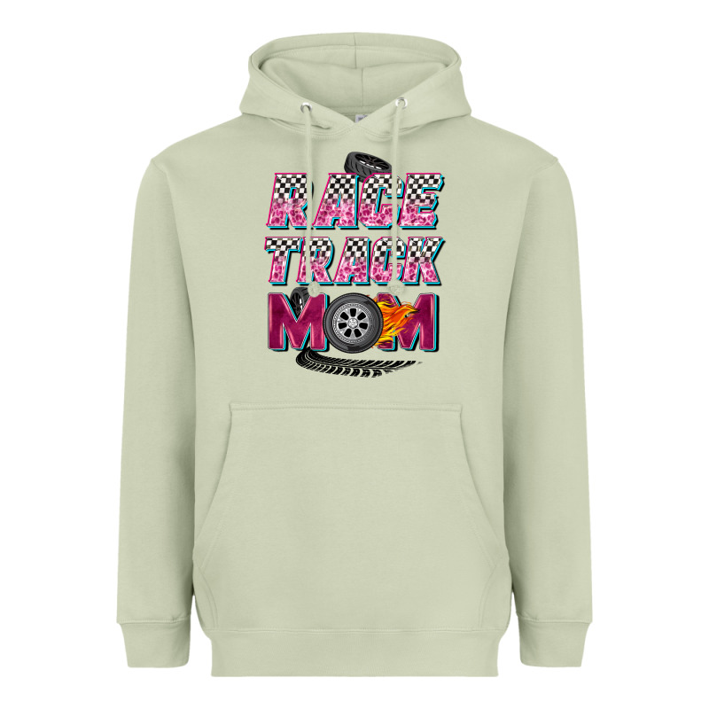 Race Track Mom Heavyweight Hoodie by Zillion Design Studio | Teevron