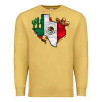 Antique Gold mexica texas Premium Sweatshirt - CowhideDigitalArt