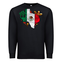 Black mexica texas Premium Sweatshirt - CowhideDigitalArt