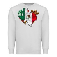 Dove Grey mexica texas Premium Sweatshirt - CowhideDigitalArt