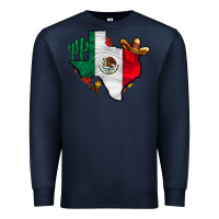 Navy mexica texas Premium Sweatshirt - CowhideDigitalArt