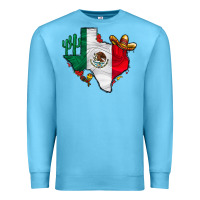 Ocean Blue mexica texas Premium Sweatshirt - CowhideDigitalArt