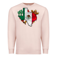 Pale Pink mexica texas Premium Sweatshirt - CowhideDigitalArt