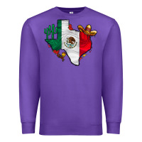 Purple mexica texas Premium Sweatshirt - CowhideDigitalArt