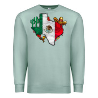 Seafoam mexica texas Premium Sweatshirt - CowhideDigitalArt