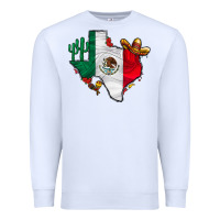 White mexica texas Premium Sweatshirt - CowhideDigitalArt