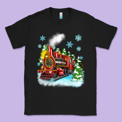 Christmas Polar Express Classic Tee Designed By Zillion Design Studio
