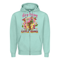 Seafoam stay trippy little hippie tbw Zipper Hoodie - texasbilliewilder
