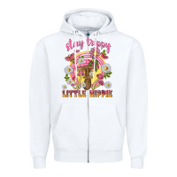 White stay trippy little hippie tbw Zipper Hoodie - texasbilliewilder
