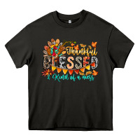 Asphalt Thankful Blessed Kind Of Mess Heavy Core Tee - CowhideDigitalArt