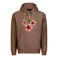 Chestnut pink flowers hibiscus Premium Hoodie - Jasminsmagicworld