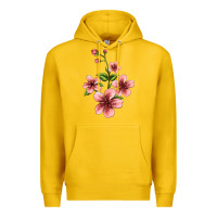 Lemon pink flowers hibiscus Premium Hoodie - Jasminsmagicworld