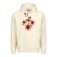Sandshell pink flowers hibiscus Premium Hoodie - Jasminsmagicworld