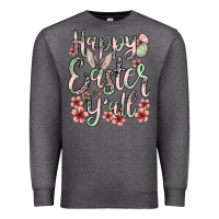 Charcoal Heather Easter Day Happy Easter y'all Premium Sweatshirt - OliviaCreatesArt
