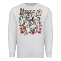 Dove Grey Easter Day Happy Easter y'all Premium Sweatshirt - OliviaCreatesArt