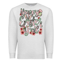 Oatmeal Heather Easter Day Happy Easter y'all Premium Sweatshirt - OliviaCreatesArt