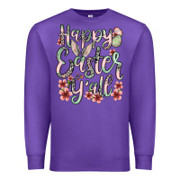 Purple Easter Day Happy Easter y'all Premium Sweatshirt - OliviaCreatesArt