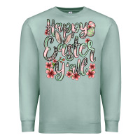 Seafoam Easter Day Happy Easter y'all Premium Sweatshirt - OliviaCreatesArt