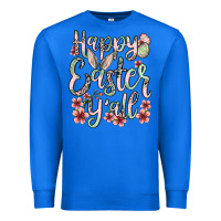 True Royal Easter Day Happy Easter y'all Premium Sweatshirt - OliviaCreatesArt