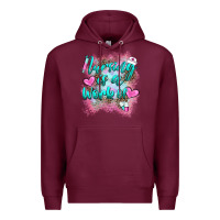 Burgundy nursing is a work of Premium Hoodie - BarkalooDesign