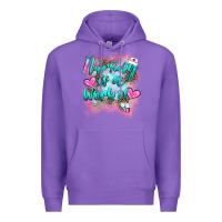 Purple nursing is a work of Premium Hoodie - BarkalooDesign