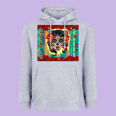 Sugar Skull Tumbler 3 Heavyweight Hoodie Designed By Cts Tumbler Store