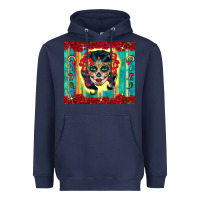 Navy sugar skull tumbler 3 Heavyweight Hoodie - CTS Tumbler Store