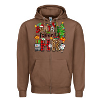 Chestnut santa's favorite hr Zipper Hoodie - Zillion Design Studio