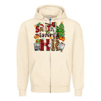 Sandshell santa's favorite hr Zipper Hoodie - Zillion Design Studio