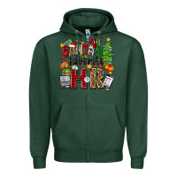 Sports Green santa's favorite hr Zipper Hoodie - Zillion Design Studio