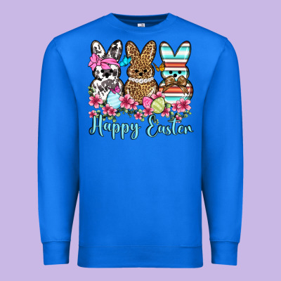 Happy Easter Western Peeps Premium Sweatshirt Designed By Oliviacreatesart