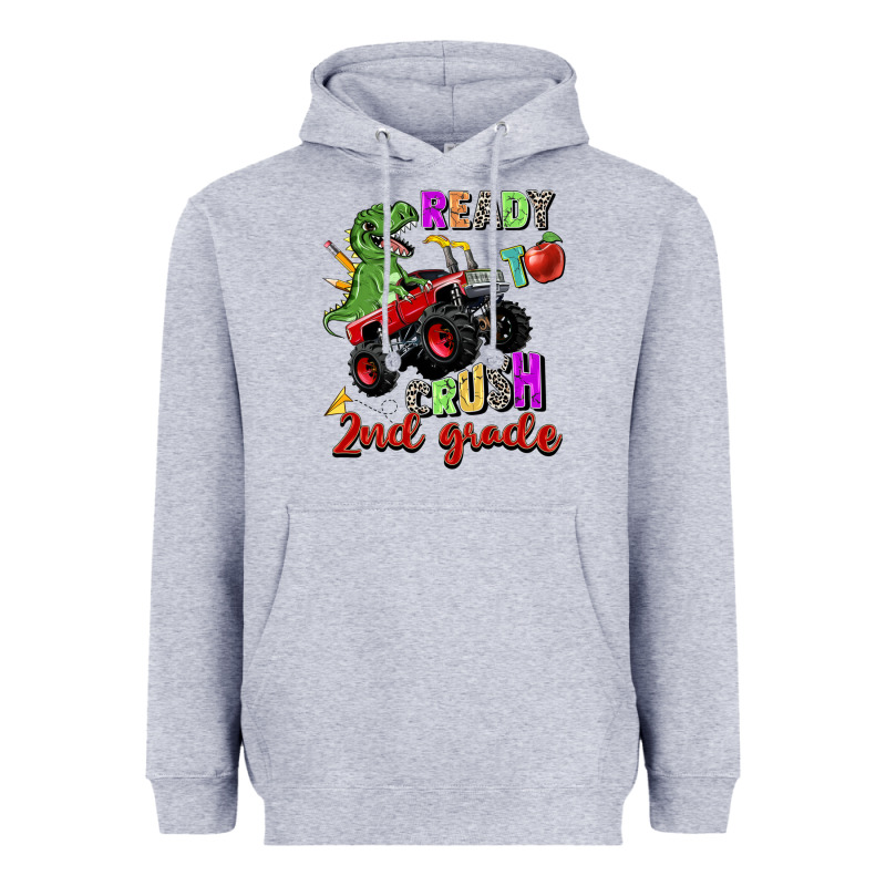 Ready To Crush 2nd Grade Heavyweight Hoodie by Zillion Design Studio | Teevron