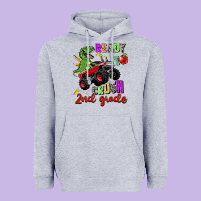 Ready To Crush 2nd Grade Heavyweight Hoodie Designed By Zillion Design Studio